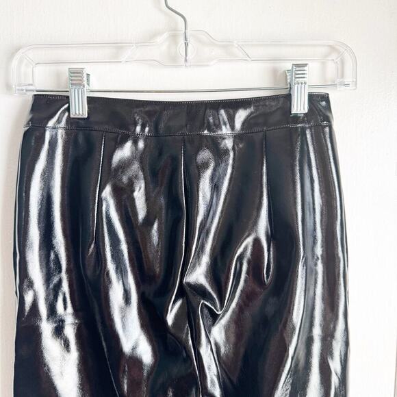 Tiger Mist Black Faux Patent Leather Leggings NWOT Going Out Statement Size XS - Picture 7 of 13